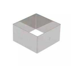 CERCLE A ENTREMET CARRE 8 x 4,5 CM